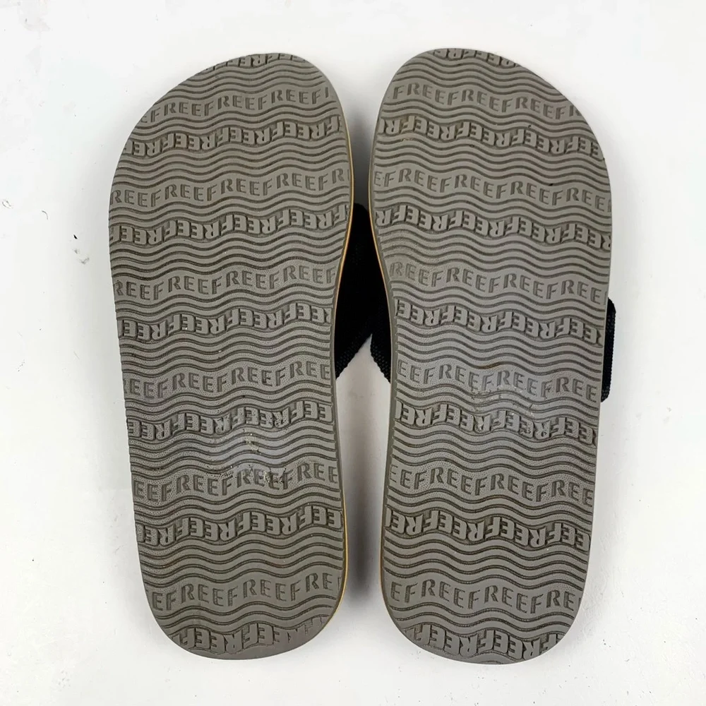 Reef Mens Black Thong Sandals Sz 6
